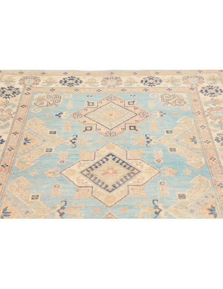 Rug Kazak Co 151x204 Sky Blue Cream