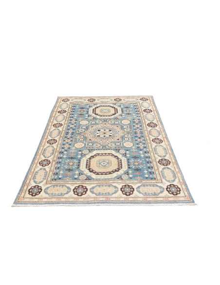 Tappeto Kazak Co Afgahnistan 122x178 Azzurro Be
