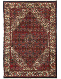 Tappeto Bidjar Persia grigio giallo 144x202