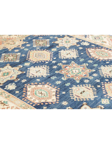 Rug Kazak Co 173x240 Deep Blue Cream