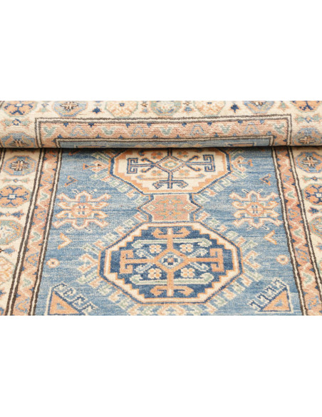 Rug Kazak Co 79x126 Blue Cream