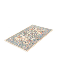 Tappeto Kazak Co Afgahnistan 80x126 Blu Avorio 2