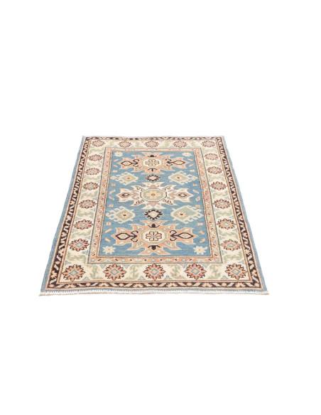 Rug Kazak Co 84x130 Sky Blue Peach