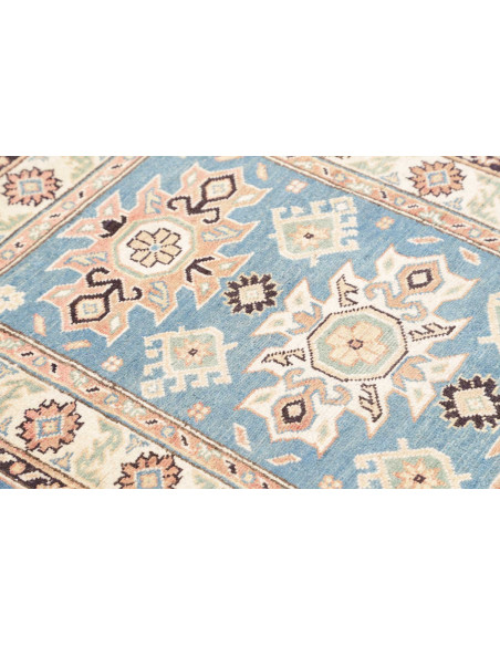 Rug Kazak Co 84x130 Sky Blue Peach