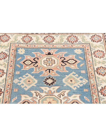 Rug Kazak Co 84x130 Sky Blue Peach