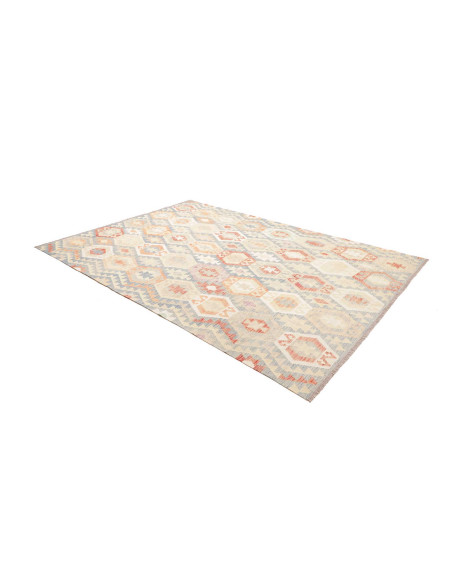 Rug Killim 201x292 Light Blue Peach