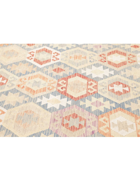 Rug Killim 201x292 Light Blue Peach
