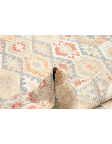 Rug Killim 201x292 Light Blue Peach