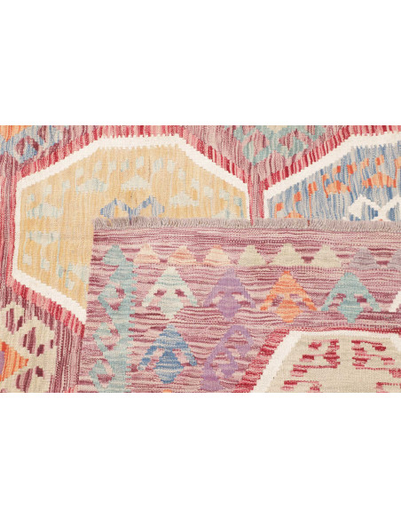 Rug Killim 201x290 Muted Mauve And Pastels