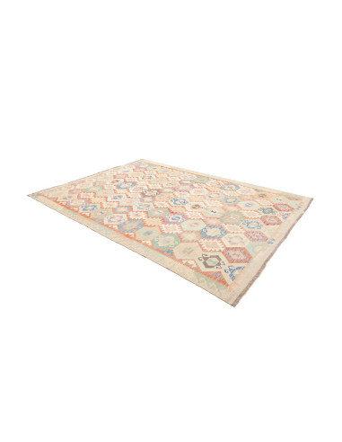 Rug Killim 211x300 Pastel Tones On A Cream Base