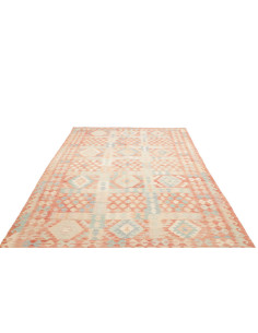 Rug Killim 193x300 Terracotta Sky Blue 2