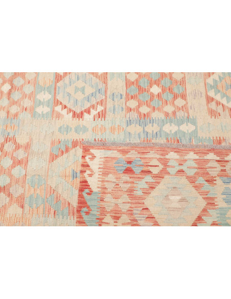 Rug Killim 193x300 Terracotta Sky Blue