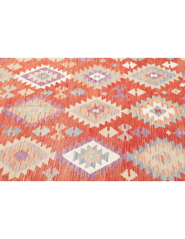 Rug Killim 209x290 Terracotta Dusty Blue