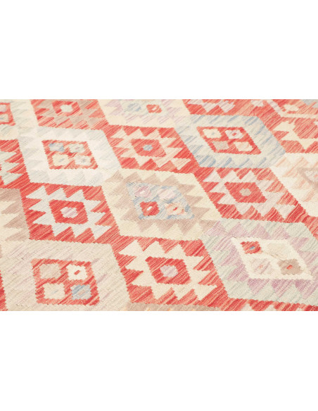 Rug Killim 177x236 Coral Red Cream