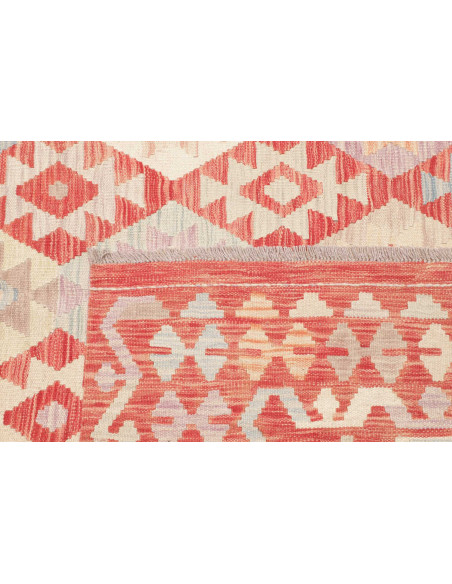 Rug Killim 177x236 Coral Red Cream