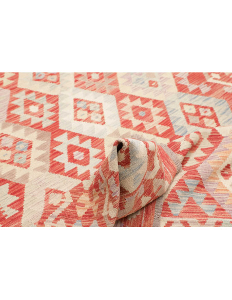 Rug Killim 177x236 Coral Red Cream
