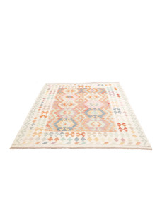 Rug Killim 157x201 Ivory Pastel light Blue 2