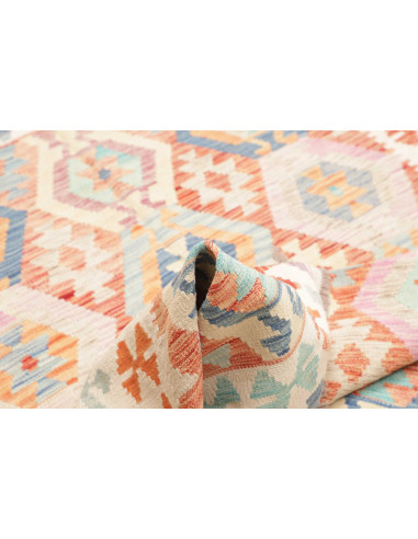 Rug Killim 154x200 Cream Pastel Blue