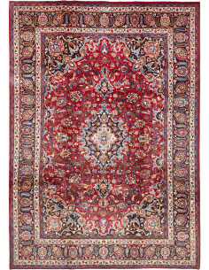 Mashad 243x340 Cm Mashad, Persia, Hand-carded Wool warp: