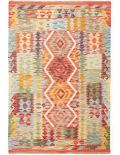 Rug Kilim Afghanistan maroon 104x153