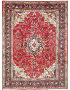 Tabriz 252x340 Cm Tabriz, Persia, Hand-carded Wool warp: