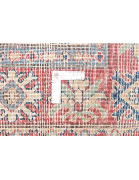 Tappeto Kazak Co Afgahnistan 242x299 Crema Blu