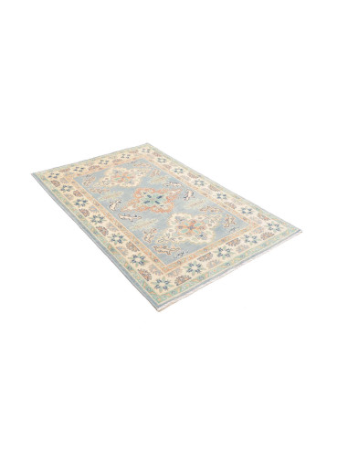 Rug Kazak Co 101x150 Sky Blue Cream