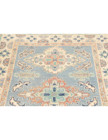 Rug Kazak Co 101x150 Sky Blue Cream