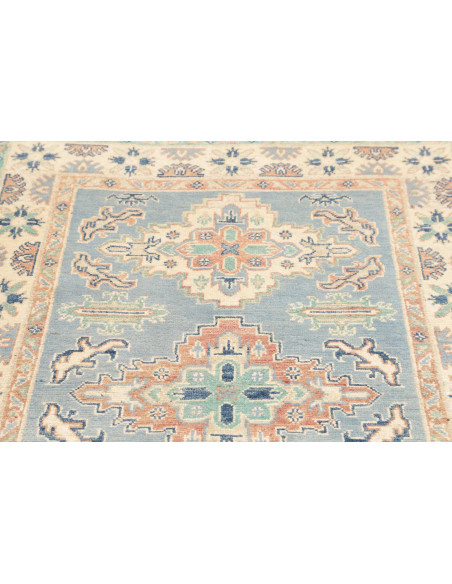 Rug Kazak Co 101x150 Sky Blue Cream