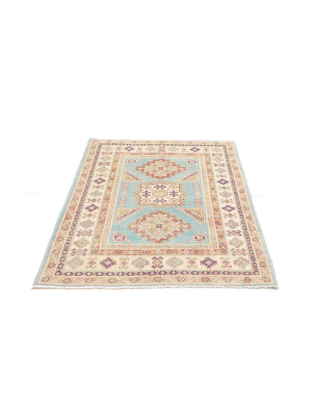 Rug Kazak Co 103x143 Muted Aqua Cream