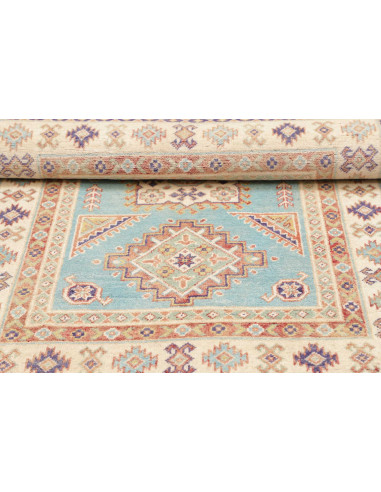 Rug Kazak Co 103x143 Muted Aqua Cream