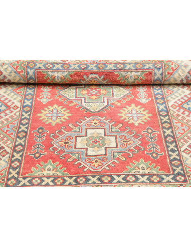 Rug Kazak Co 100x149 Terracotta Blue
