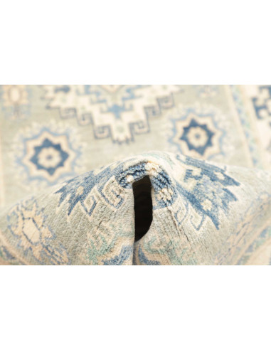Rug Kazak Co 78x291 Blue And Light Beige