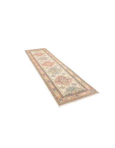 Rug Kazak Co 82x296 Beige With Multicolor Accen