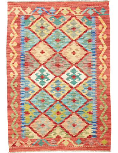 Tappeto Kilim Afghanistan marrone 102x146
