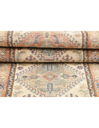 Rug Kazak Co 82x296 Beige With Multicolor Accen