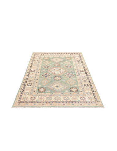 Rug Kazak Co 122x179 Pastel Teal Cream
