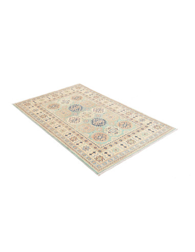 Rug Kazak Co 100x151 Aqua Green Beige