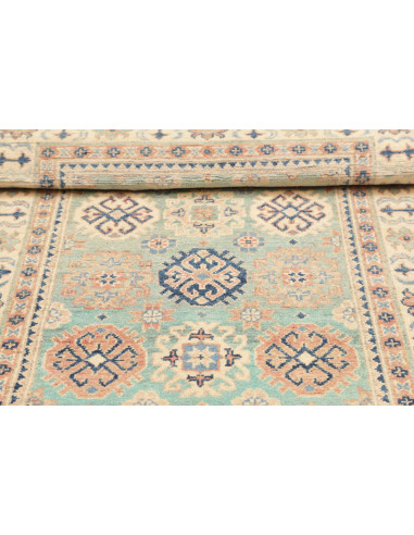 Tappeto Kazak Co Afgahnistan 100x151 Verde Acqu