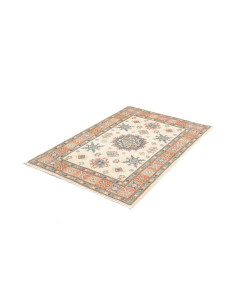 Tappeto Kazak Co Afgahnistan 100x144 Crema Blu 2