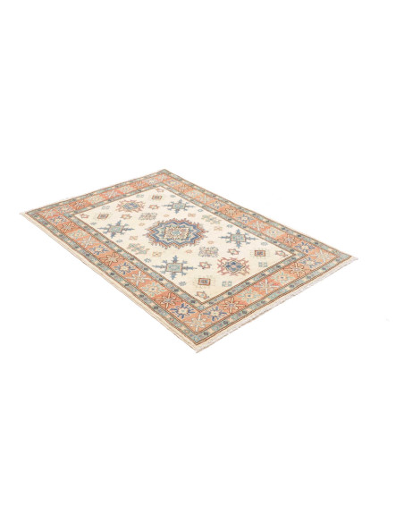 Rug Kazak Co 100x144 Cream Blue