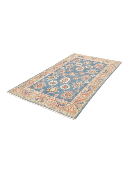 Tappeto Kazak Co Afgahnistan 117x185 Blu Cerule