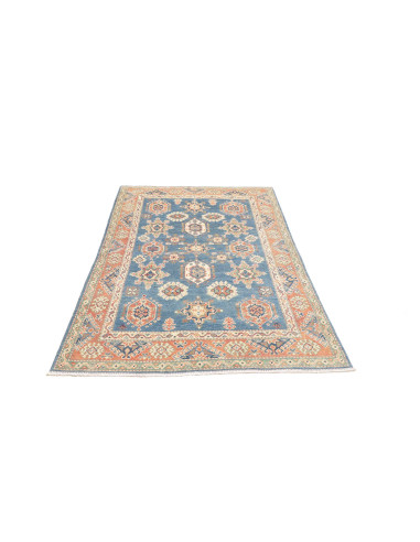 Tappeto Kazak Co Afgahnistan 117x185 Blu Cerule