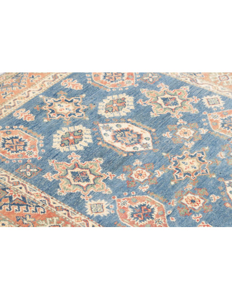 Tappeto Kazak Co Afgahnistan 117x185 Blu Cerule