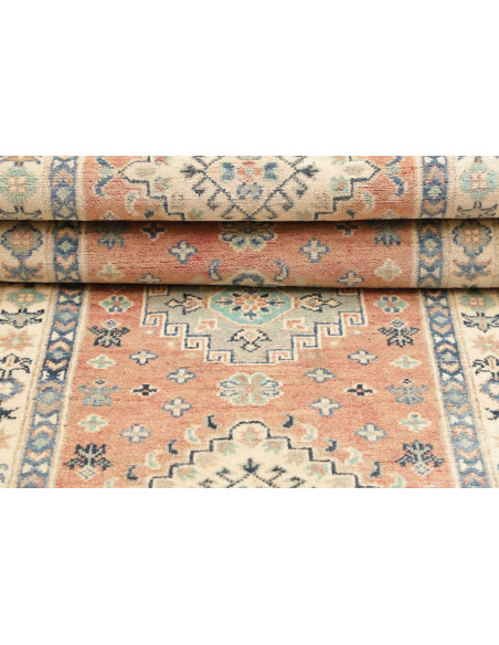 Tappeto Kazak Co Afgahnistan 82x243 Pesca Blu C