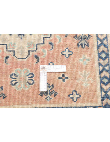 Tappeto Kazak Co Afgahnistan 82x243 Pesca Blu C