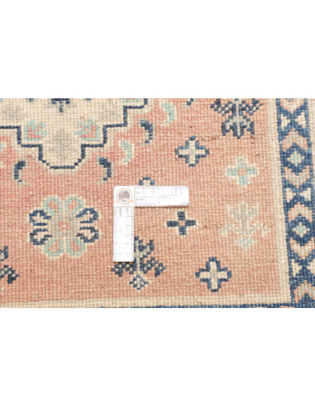 Tappeto Kazak Co Afgahnistan 82x243 Pesca Blu C