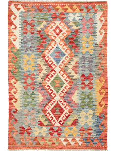 Rug Kilim Afghanistan maroon 99x148