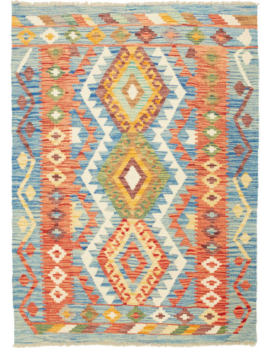 Tappeto Kilim Afghanistan marrone grigio 108x146