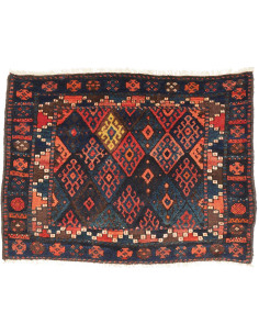 Tappeto Gabbeh Fine Persia 80x108 Blu Notte Ros
